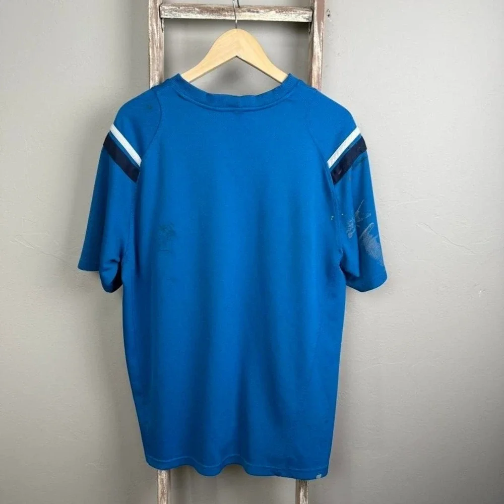 Vintage Y2K/2000s Nike Paint Splatter‎ Blue Jersey Size 2XL